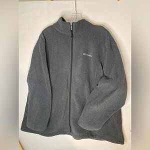 Columbia Charcoal Full-Zip Fleece Jacket